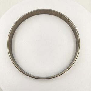 Vintage 90s Silver Tone Textured Bangle Etched Vertical Line Pattern Jewelry